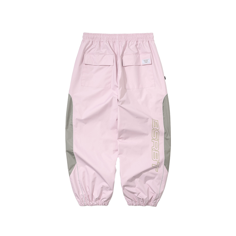 Light Weight Reflective Line Super Wide Jogger Snowboard Pants