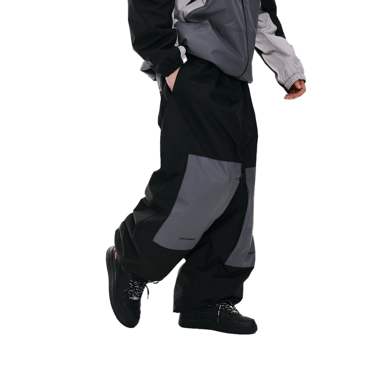 Dual Tone Super Wide Jogger Snowboard Pants