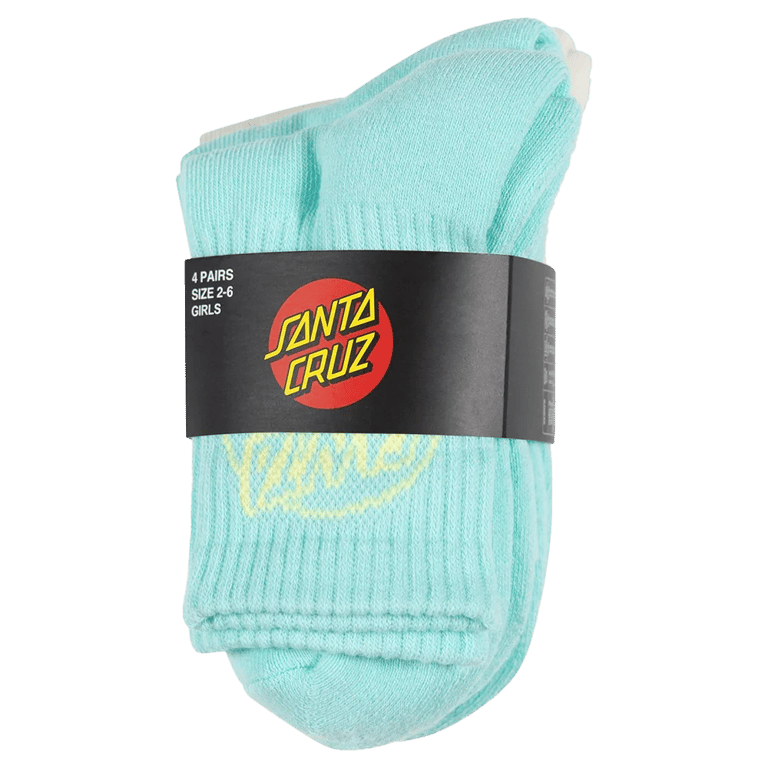 Oval Dot Mid Sock 4 Pack - Kids