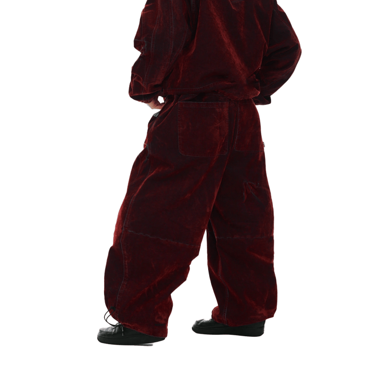 DSXBS Super Wide Pintuck Wax Real Denim Snowboard Pants