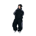Light Weight Reflective Line Super Wide Jogger Snowboard Pants