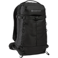 Main view of the Burton Sidehill Backcountry Backpack in True Black colourway, unisex's model