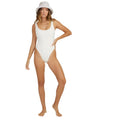 Terry Rib Square Tanker 1Pc Swimsuit - Womens