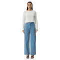 Focus Seersucker Long Sleeve Top - Womens