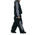 Light Weight Reflective Line Super Wide Jogger Snowboard Pants