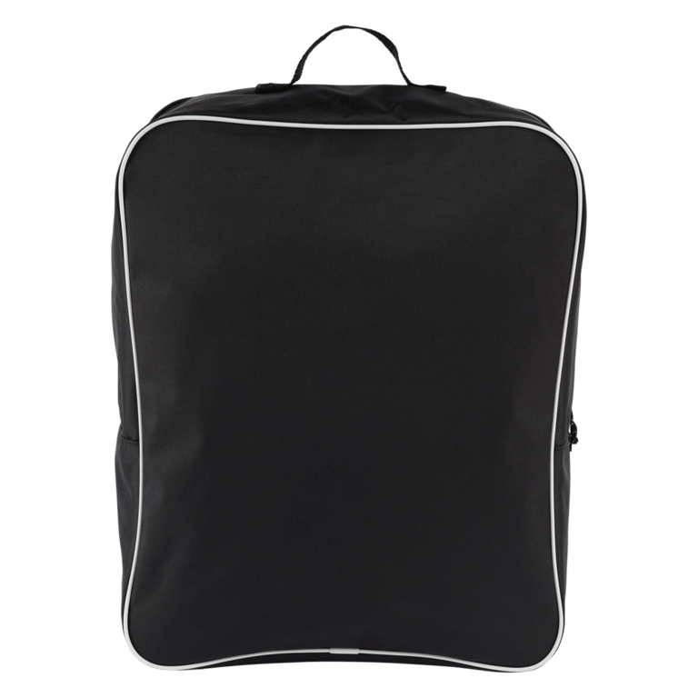Front view of the Burton Flight Attendant Accessory Bag in True Black colourway, unisex's model
