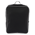 Front view of the Burton Flight Attendant Accessory Bag in True Black colourway, unisex's model