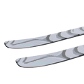 Tail view of the SALOMON QST 100 Cosmic Sky Skis, 26/27 Unisex's model