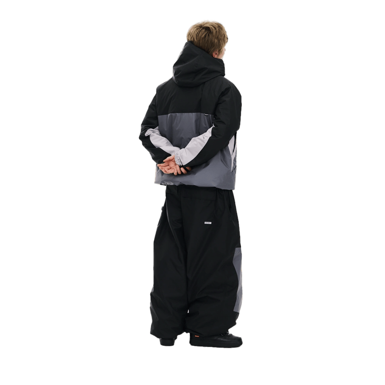Dual Tone Super Wide Jogger Snowboard Pants