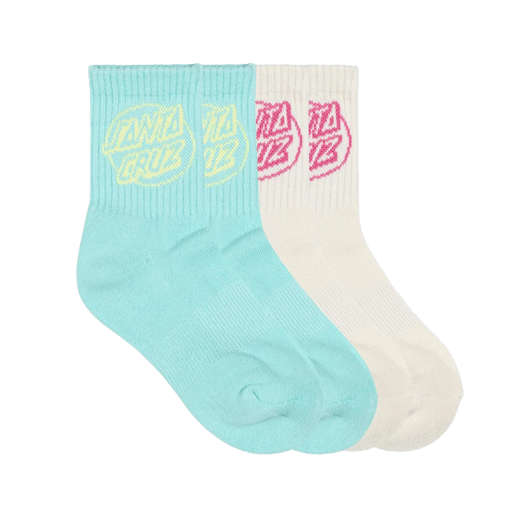 Oval Dot Mid Sock 4 Pack - Kids