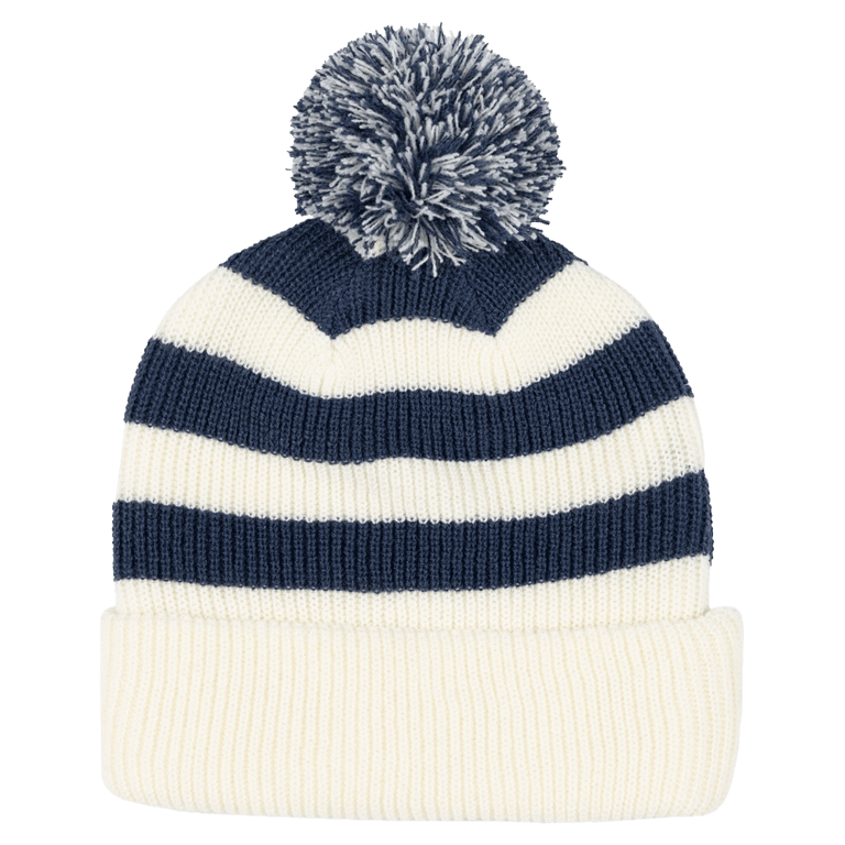 Reverse Dot Patch Bobble Beanie - Kids