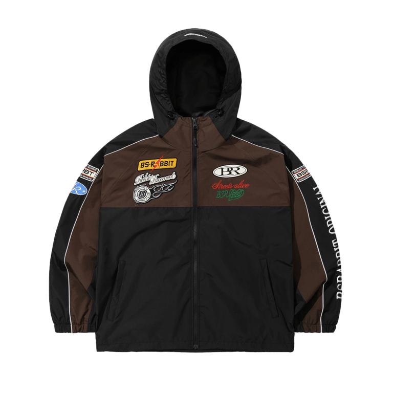 Patched Utility Hooded Snowboard Jacket