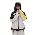 Asymmetric 3L Seam Sealing Hooded Shell Snowboard Jacket