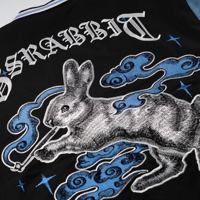 Smoking Rabbit 2Oz Insulated Varsity Jacket