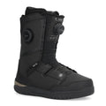 Ride Deadbolt snowboard boot in black with dual BOA lacing dials, synthetic upper, and textured rubber sole.