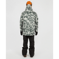 Back view of XTM Ridge Line Ski Jacket hood in Ccolour Stone Linchen