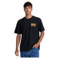 Front view of the RVCA Demo SS Tee, black