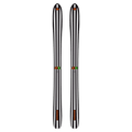 Top view of the SALOMON Depart 1.0 Retro Black&White Skis, 26/27 Unisex's model