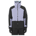 Front view of the Salomon Absolute 3L Ski Jacket, Blue Granite and Deep Black