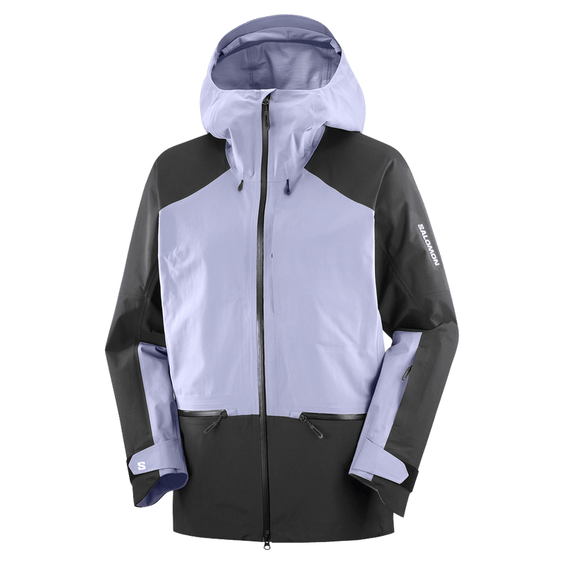 Main view of the Salomon Absolute 3L Ski Jacket, Blue Granite and Deep Black