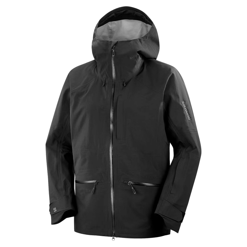 Main view of the Salomon Absolute 3L Ski Jacket, Deep Black