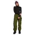 Front view of women in the Rojo She Ripz Ski Pants - Womens - colour Sphagnum