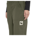 Close view of the Armada Brae 2L Pants in Olive colourway, unisex's model
