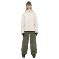 Full-body view of the Armada Brae 2L Pants in Olive colourway, unisex's model