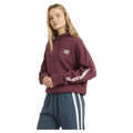 Side view of women wearing the Billabong Easy Waves Hoodie - Womens in Deep Red
