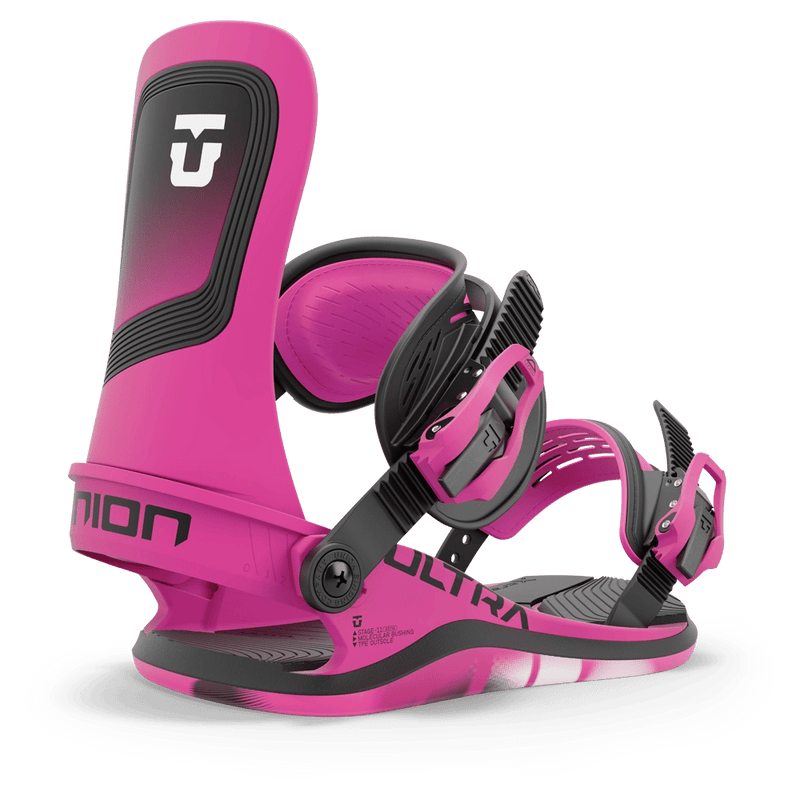 Hot Pink Union Ultra Snowboard Bindings - Womens