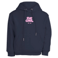 Main view of the Eve Girl Sport Club Hoodie in Navy colourway, girls's model