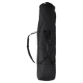 Back view of the Burton Commuter Space Sack SB Bag in True Black colourway, unisex's model