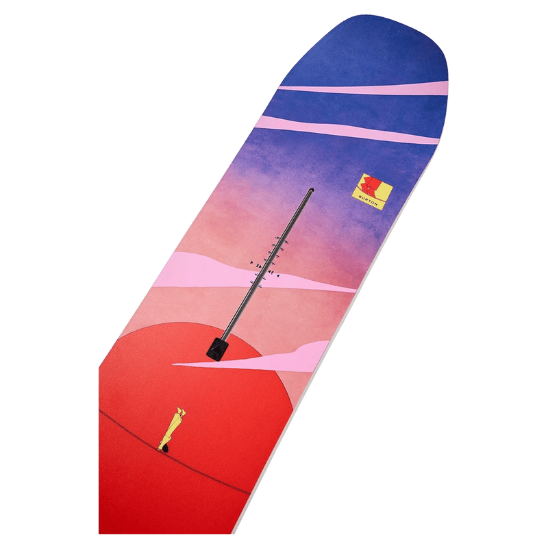 Nose view of the Burton Feelgood Tight Rope Snowboard, 26/27 women's model