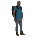 Person view of the OSPREY Transporter Duffel Backpack 65L Black Bags, 26/27 Unisex's model