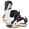White Orange Union Atlas Snowboard Bindings