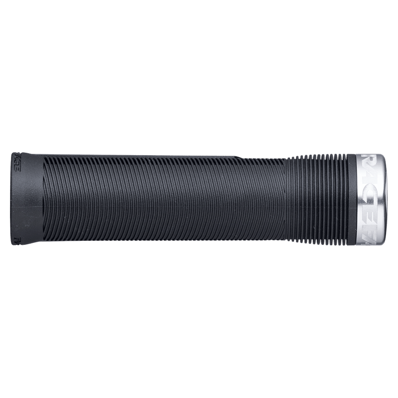 Main view of the Raceface Chester Grip in Silver colourway, unisex model