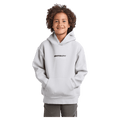 Front view of the St Goliath Freestyle Hoodie in Grey colourway, kids's model