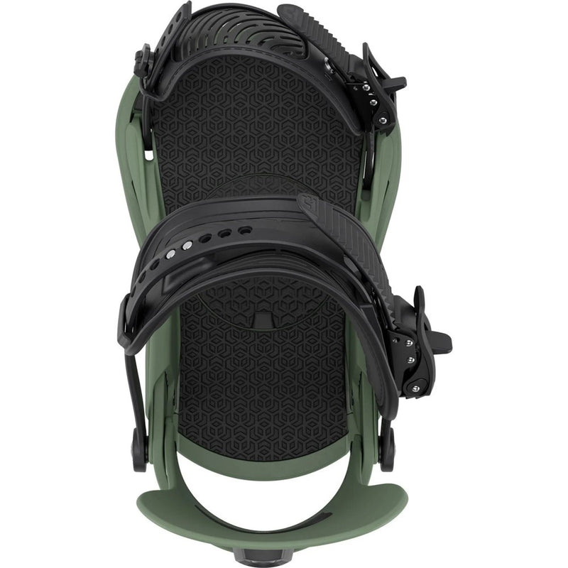 Army Green Union Strata Snowboard Binding birdseye view