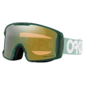 Main view of the Oakley Line Miner XM Goggles in Jade, Prizm Sage Gold lens, unisex model