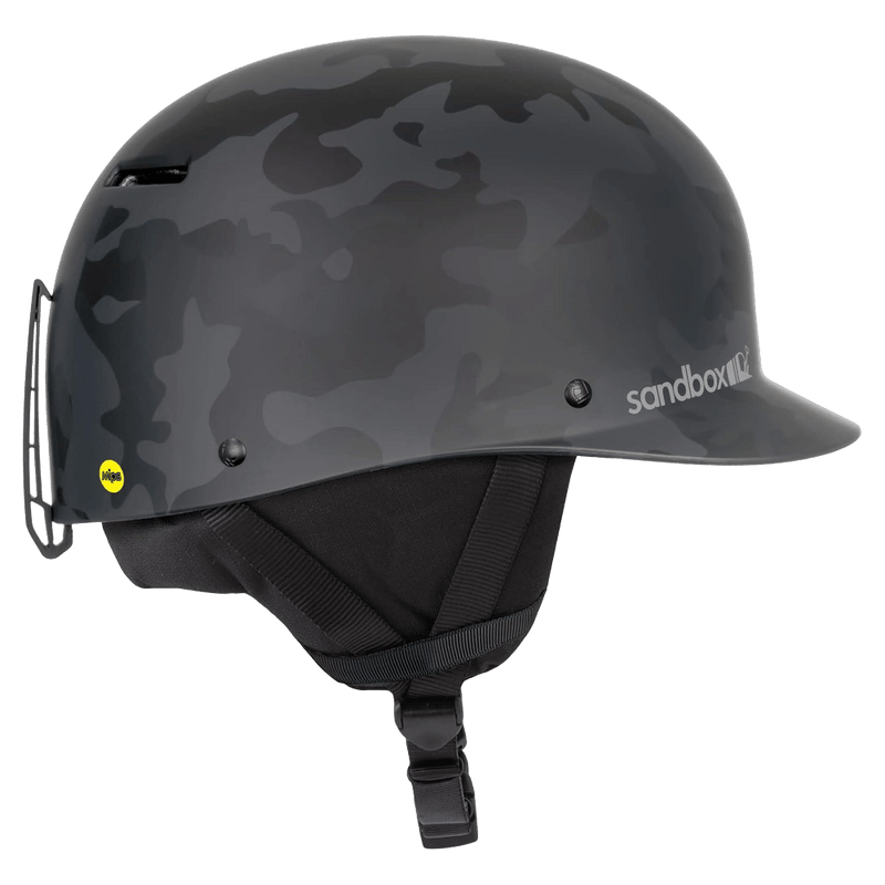 Main view of the Sanbox Classic 2.0 MIPS Helmet in Black Camo colourway, unisex's model