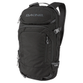 Main view of the Dakine Heli Pro 20L Backpack in BLACK colourway, unisex's model