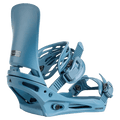 Side view of the Burton Cartel Bindings in Bluestone colourway, mens/unisex's model
