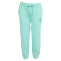 Main view of the Eve Girl Sport Club Track Pant in Mint colourway, toddler's model