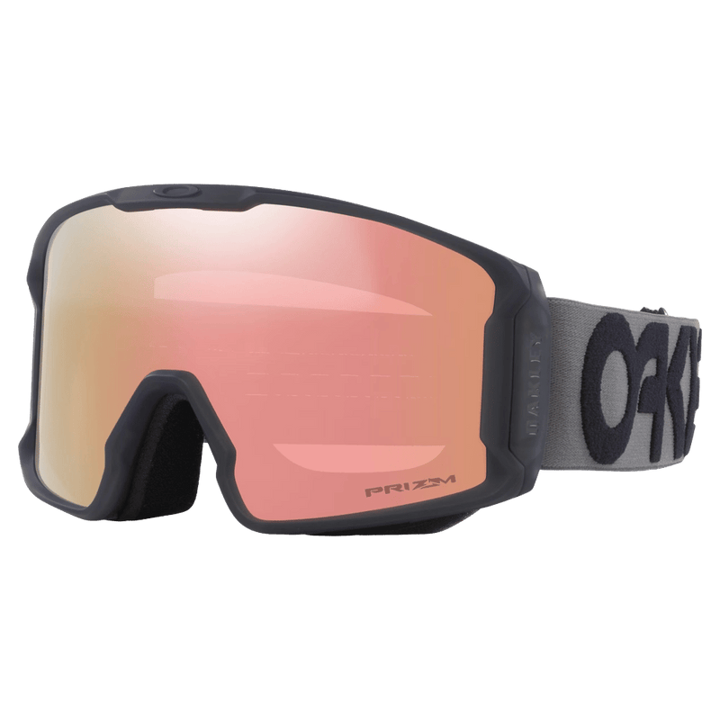 Main view of the Oakley Line Miner XL Goggles in Forged Iron, Prizm Rose Gold lens, unisex model