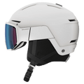 Side view of the Salomon Osmo Pro Sigma Photo Visor Helmet in White colourway, unisex's model
