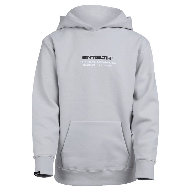 Main view of the St Goliath Freestyle Hoodie in Grey colourway, kids's model