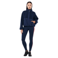Main view of the PE NATION Technique Quilt Dark Navy Jacket, 26/27 Womens's model