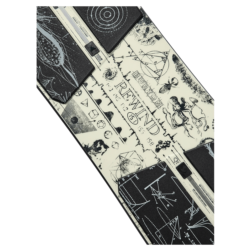 Art view of the Burton Rewind Zine Snowboard, 26/27 unisex's model