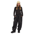Front view of women wearing the Rojo Nine Oh Ski Pants - Womens in True Black.