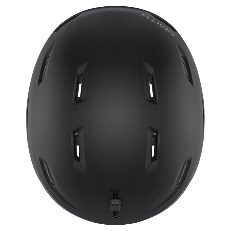 Top view of the Smith Descend MIPS AF Helmet in Matte Black colourway, unisex's model